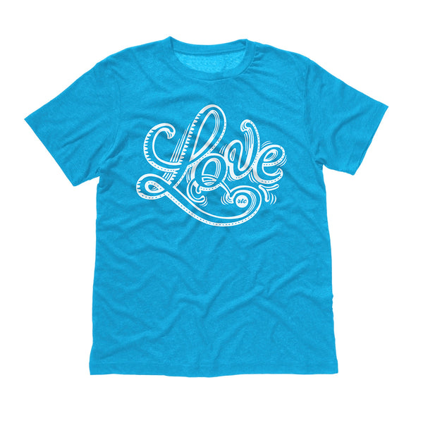 Love T-Shirt (Blue - Unisex)