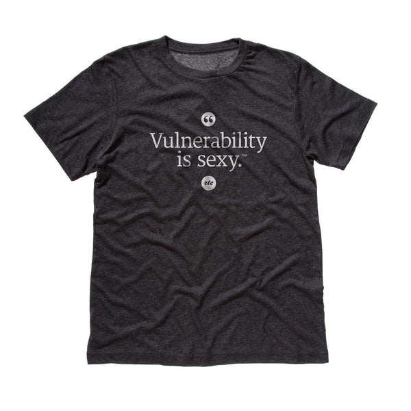Vulnerability is Sexy T-shirt (Charcoal - Unisex)