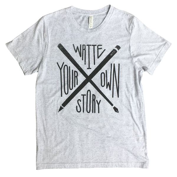 Write Your Own Story T-Shirt (Light Gray - Unisex)